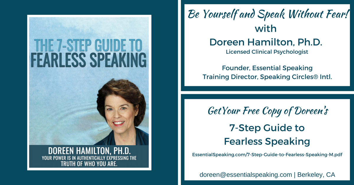 Learn To Be Yourself And Speak Without Fear Get My Free 7